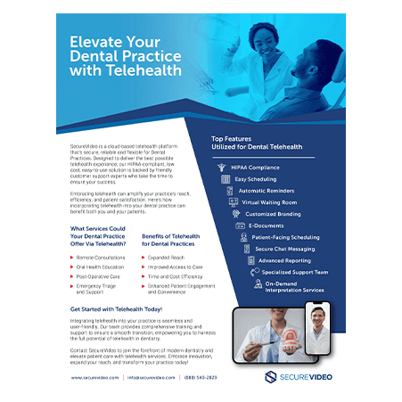 SecureVideo_Telehealth_for_Dentistry_Brochure